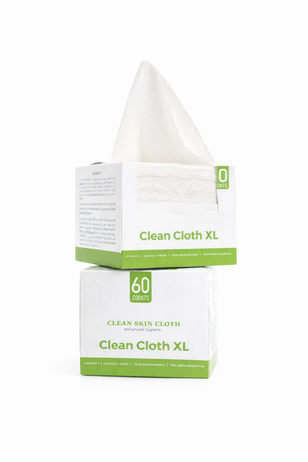 Box of Clean Cloth XL on a white background